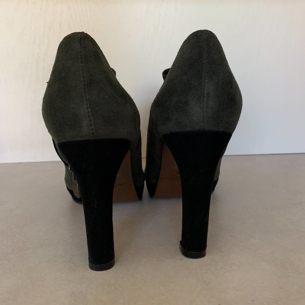 SOLD Lola Cruz Grey Suede Booties - Picture 10 of 11